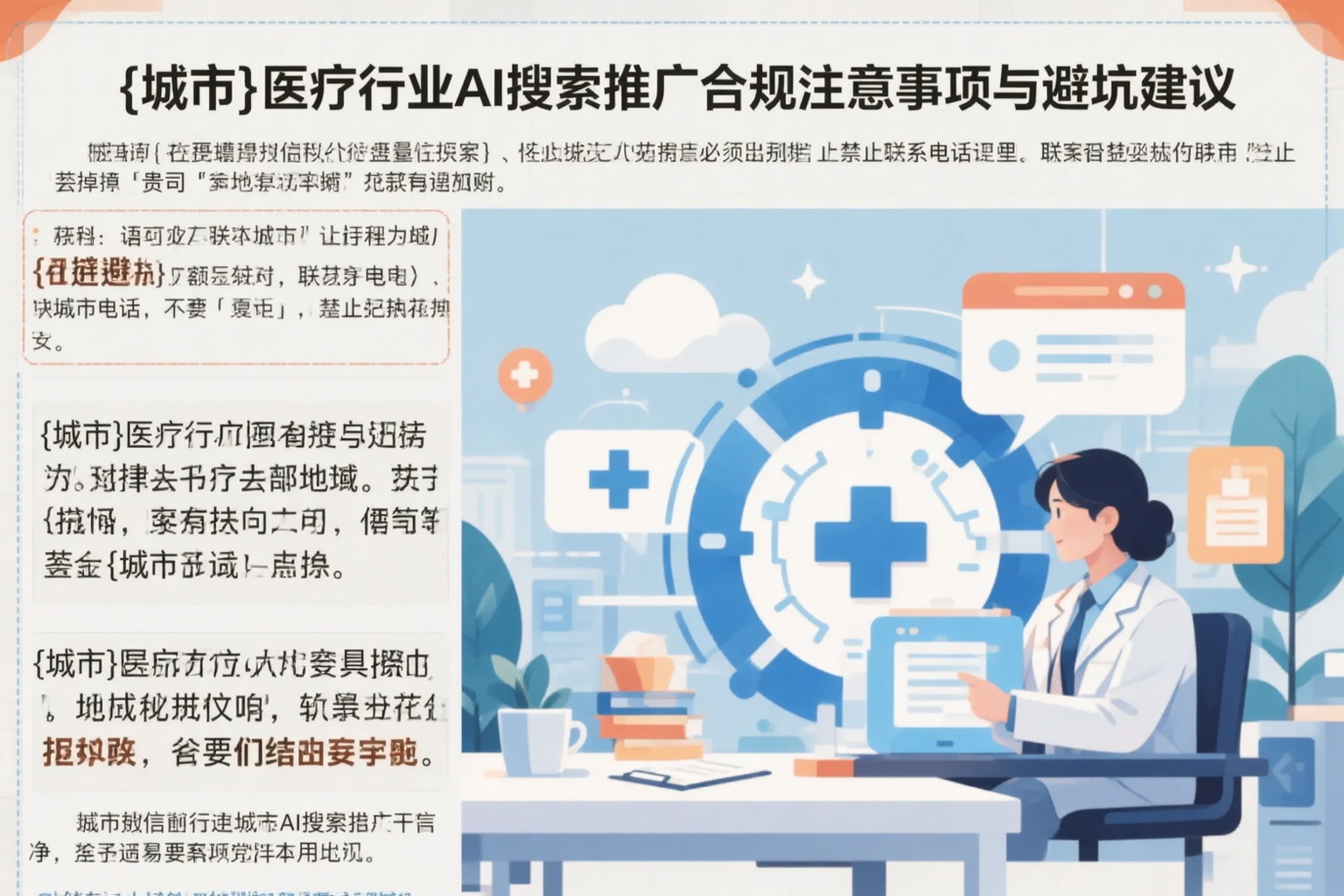 五指山医疗行业AI搜索推广合规注意事项与避坑建议