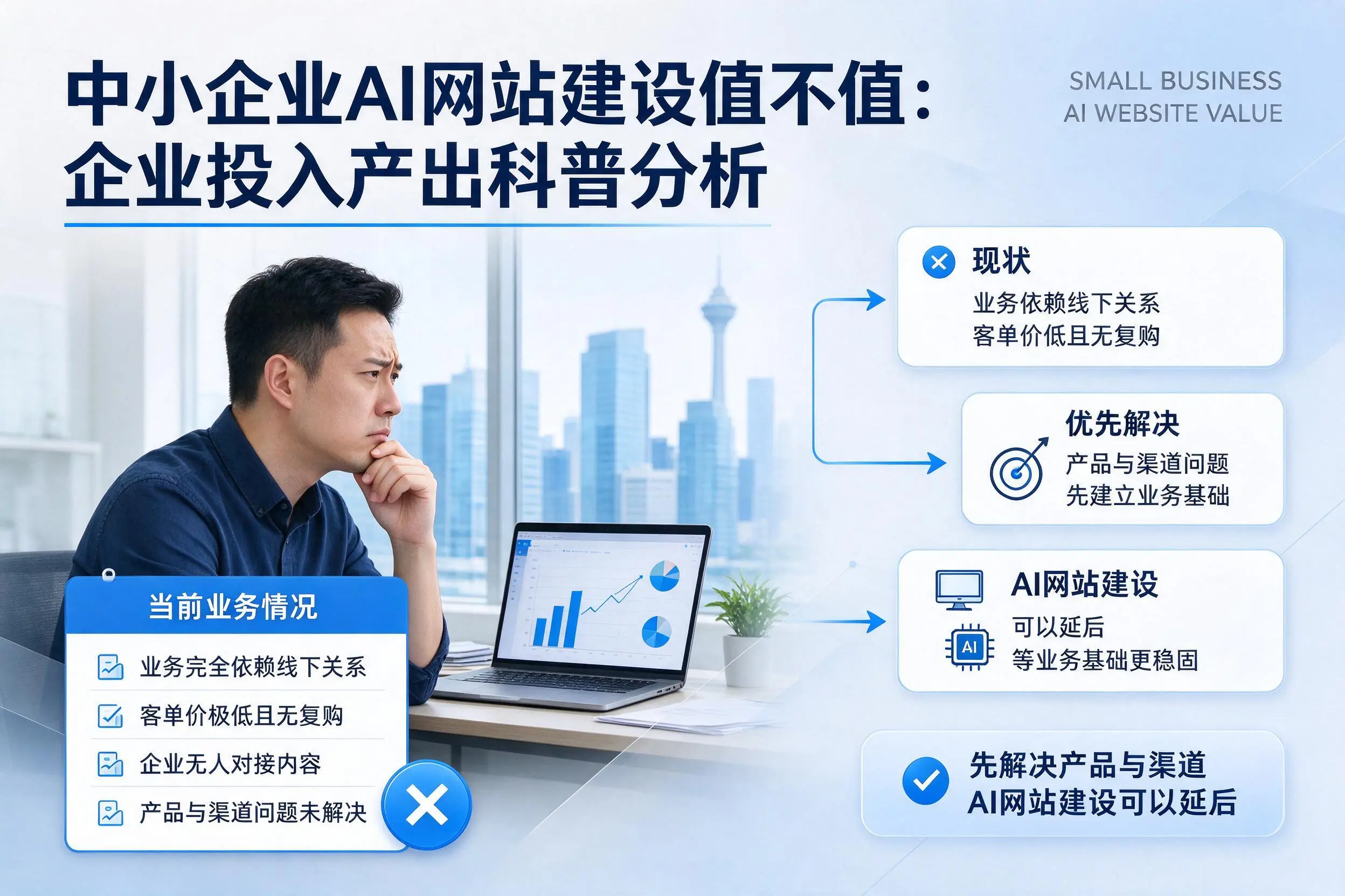 中小企业AI网站建设值不值:五指山企业投入产出科普分析