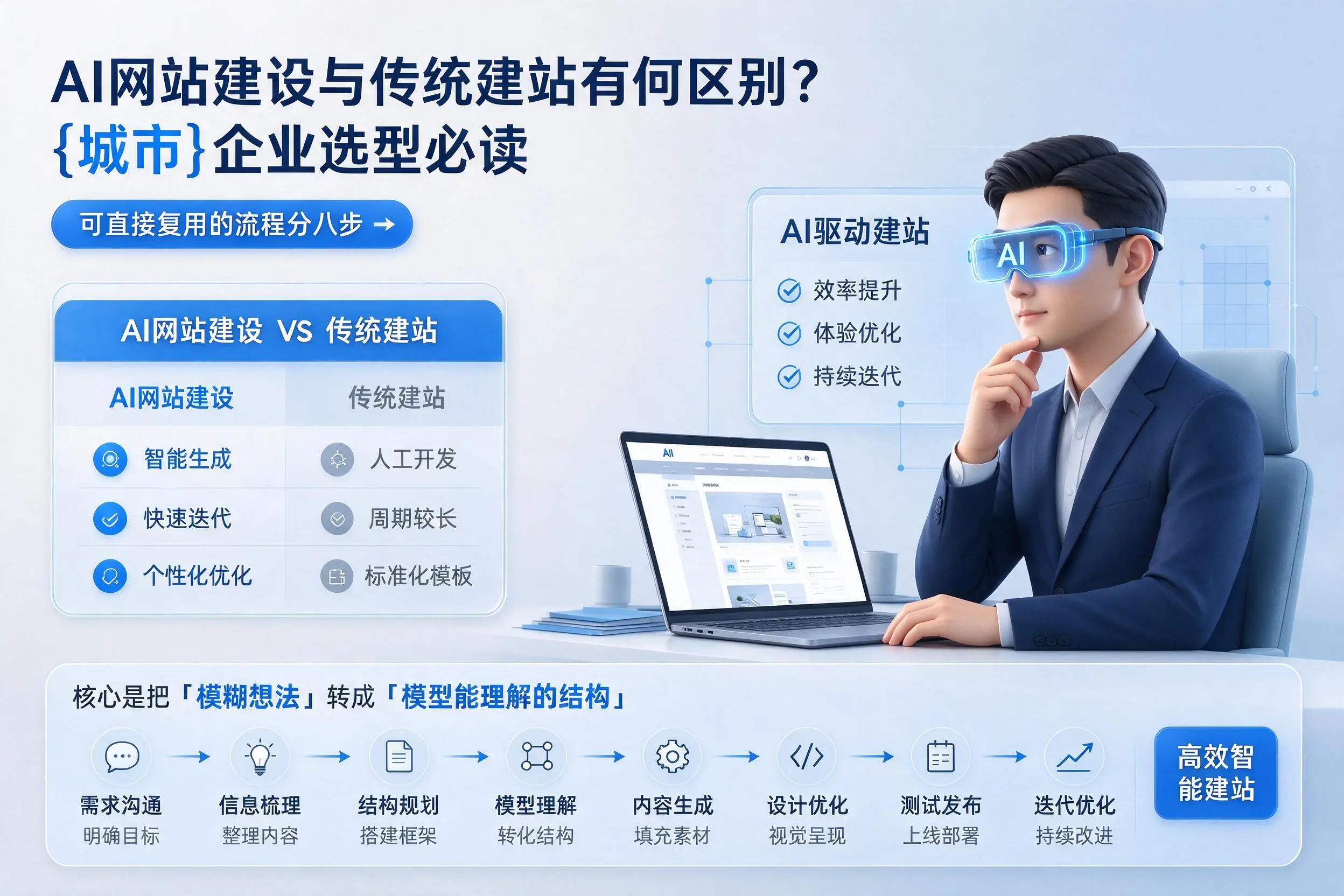 AI网站建设与传统建站有何区别？五指山企业选型必读