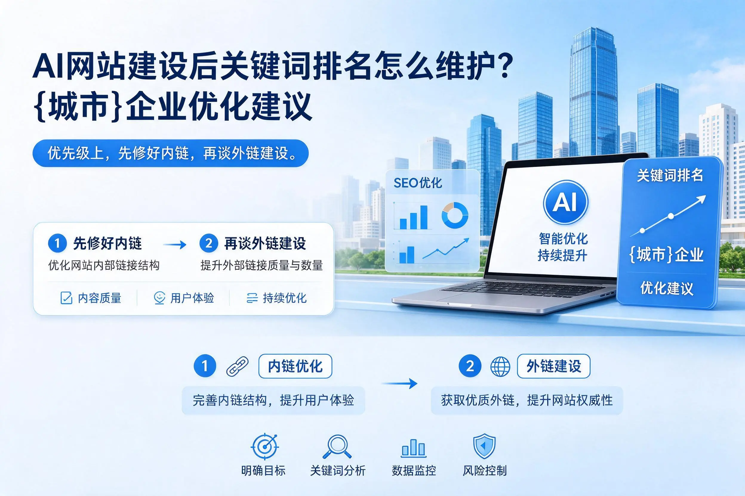 AI网站建设后关键词排名怎么维护？五指山企业优化建议